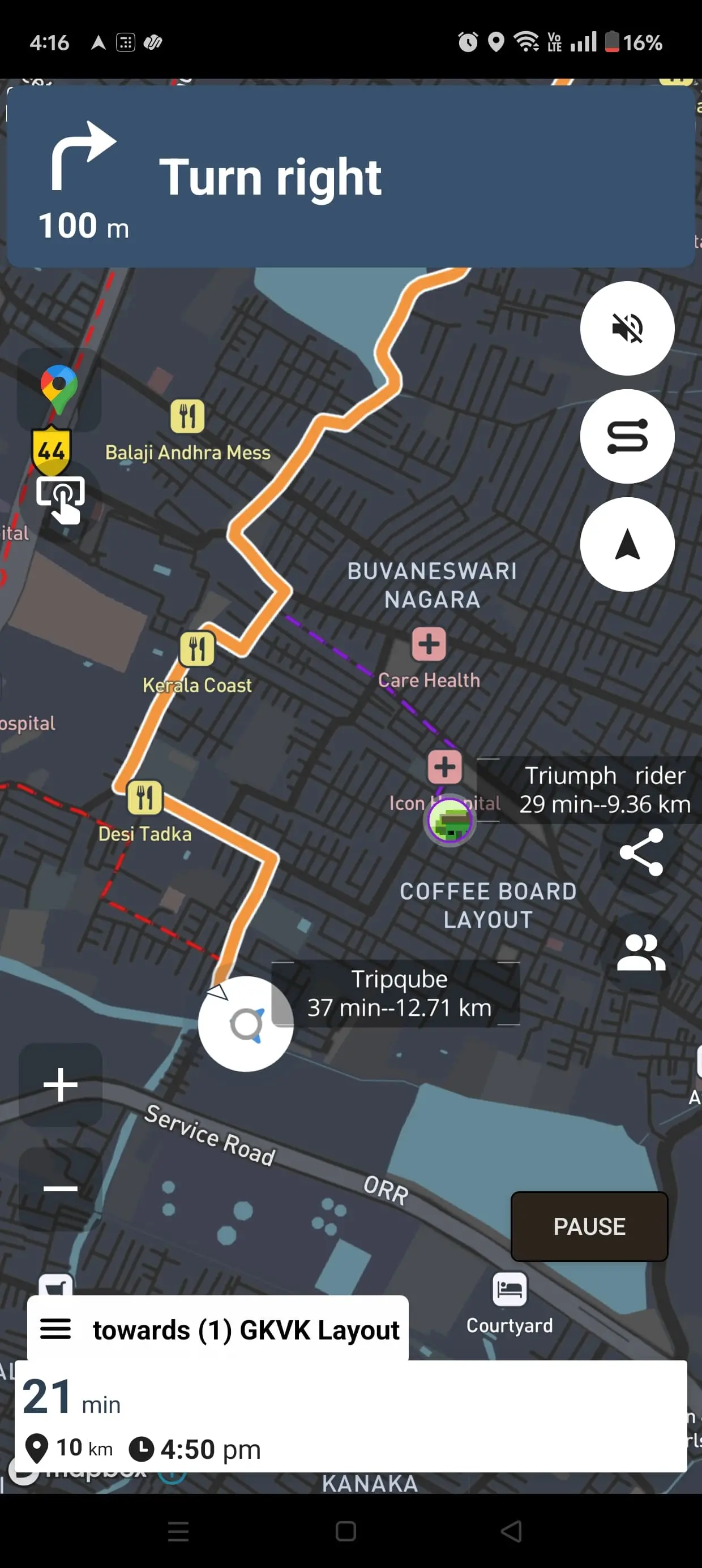 TripQube group ride tracking with live location
